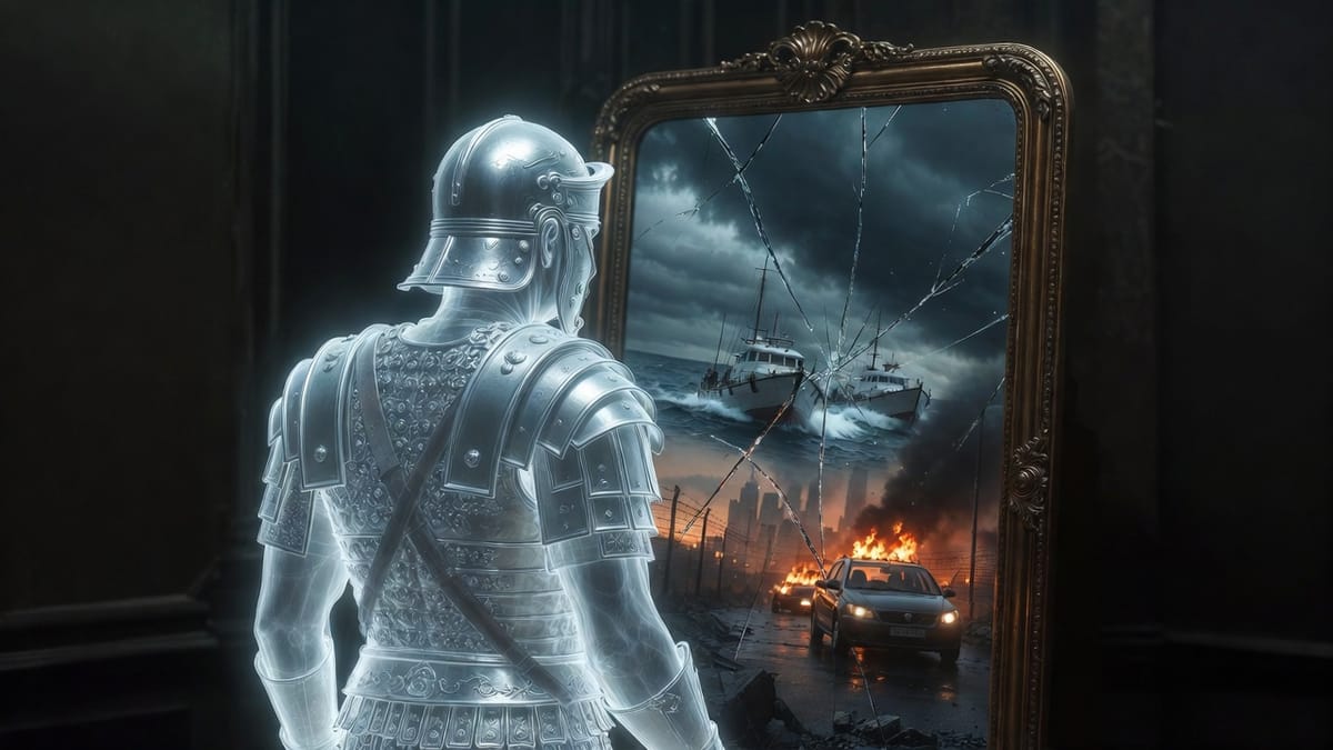 The Roman Ghost in the Western Mirror